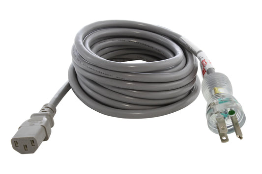 Straight Plug Straight Medical Grade Power Cord